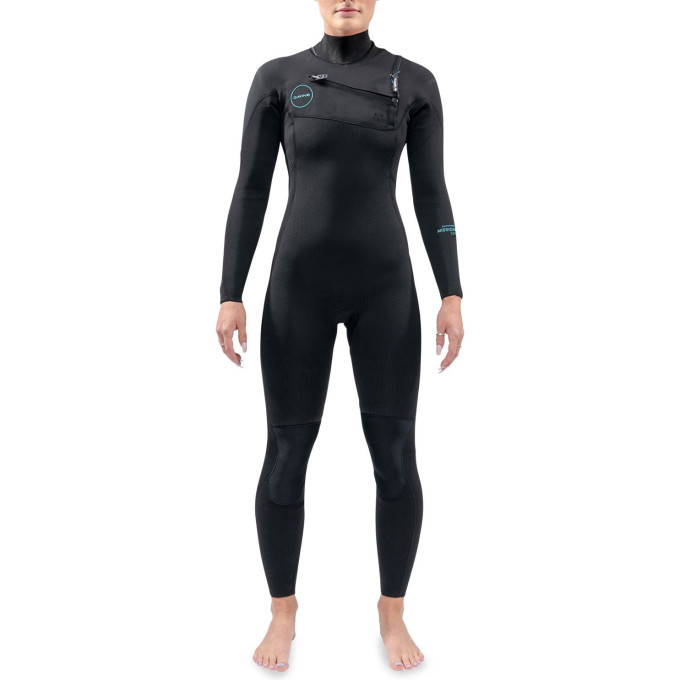 Гидрокостюм женский DAKINE WOMEN'S MISSION CHEST ZIP FULL SUIT 4/3mm Black Размер 10 DK21W43MZ (0604565436467)